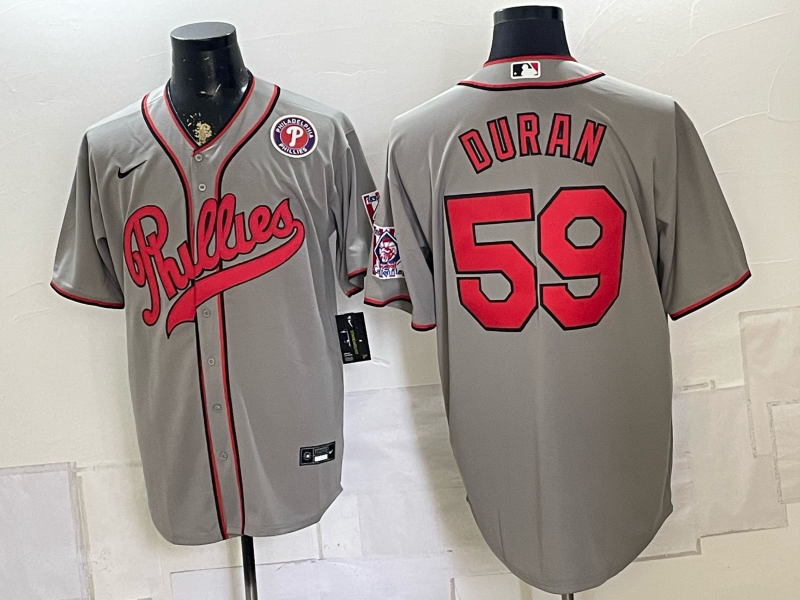 Men 2026 Philadelphia Phillies #59 Duran grey  Game Nike MLB Jersey 082601->detroit tigers->MLB Jersey